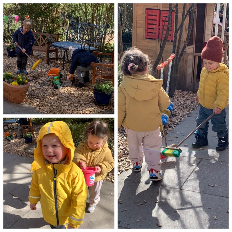 Buahhh kalt, aber wir sind mutige Kids und geniessen das Kühlende Wetter um unsere Nasen
