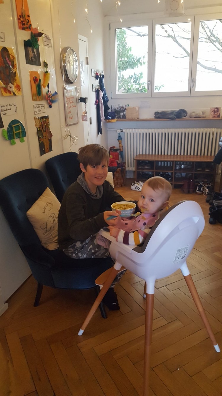 Luca an seinem Zukunftstag